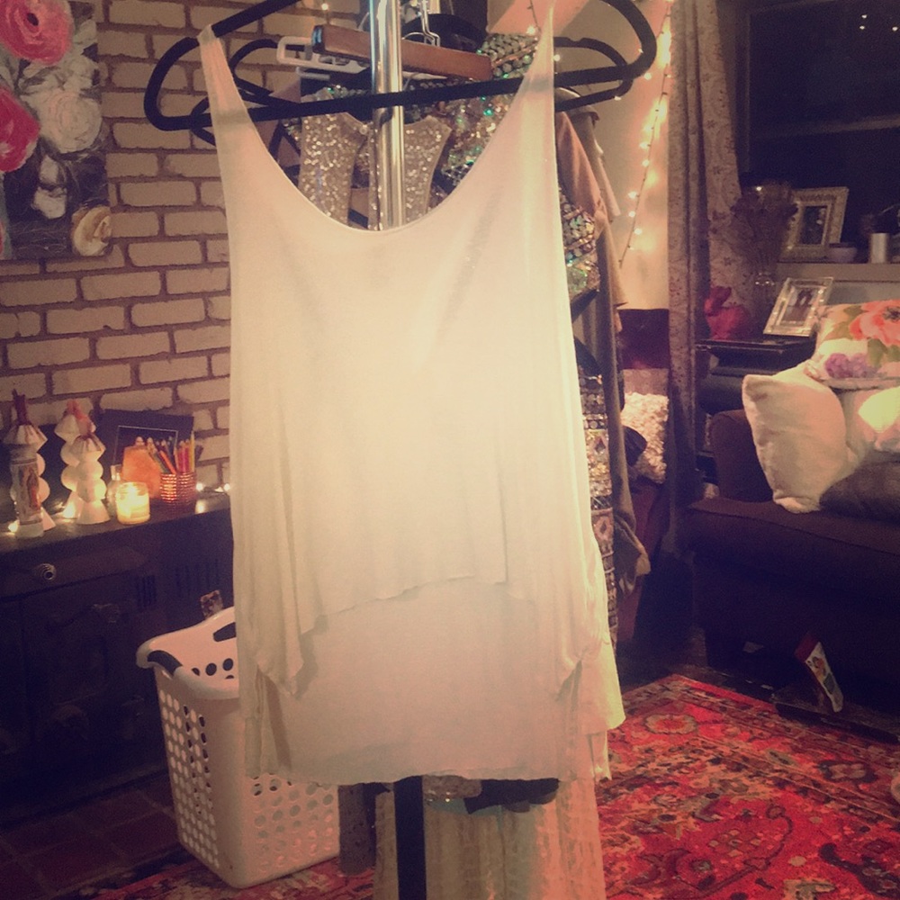 White tank top